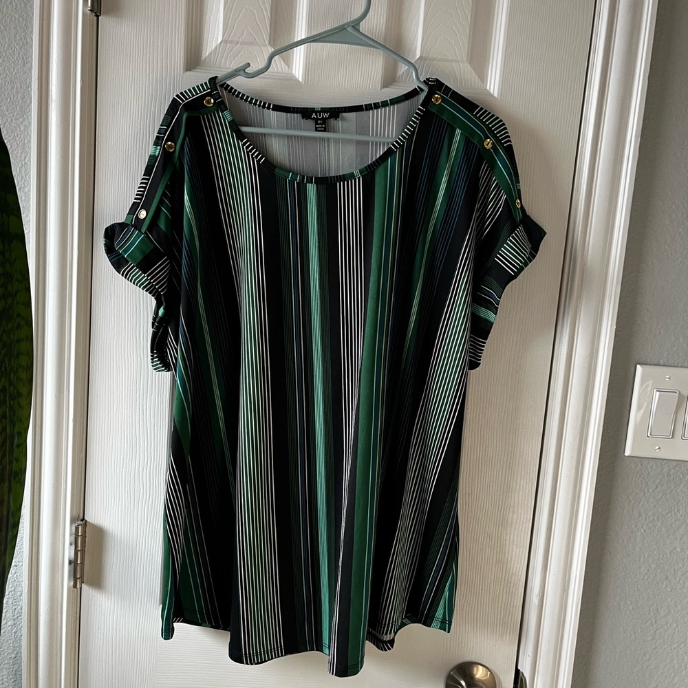 Plus size woman’s work blouse